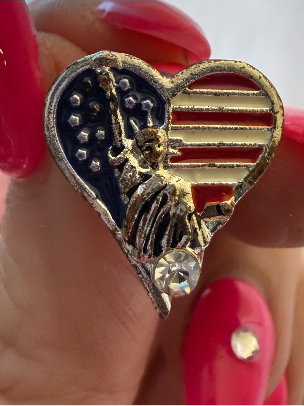 Nina Ricci Statue of Liberty Pin USA America New York